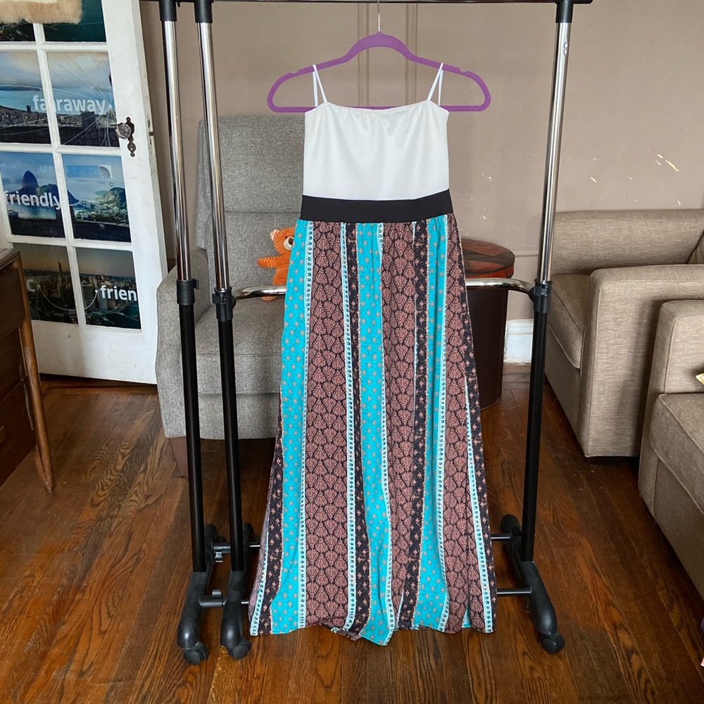 Strapless maxi dress